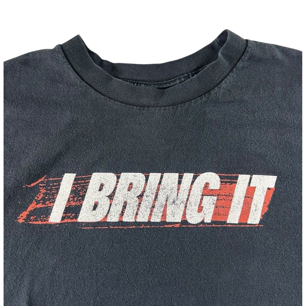 WWE The Rock I Bring It Graphic Shirt Men’s XL Dwayne Johnson Bull Y2K Black